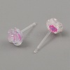 Resin Stud Earrings EJEW-WH0016-39B-2
