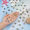 50Pcs 5 Colors Electroplated Shell Beads BSHE-SZ0001-09-6