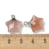 Natural Strawberry Quartz Pendants G-P540-01P-08-3