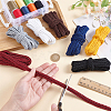 14M 7 Style Polyester Centipede Braided Lace Ribbon OCOR-PH0005-46-3