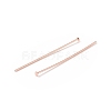 Brass Flat Head Pins KK-WH0058-03C-RG-2