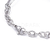 304 Stainless Steel Link Chain Bracelets BJEW-G582-60P-2