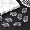 Transparent Oval Glass Cabochons GGLA-R022-30x20-6