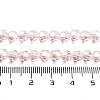 Electroplate Transparent Glass Beads Strands EGLA-A035-T6mm-A20-4