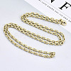 Brass Cable Chains Necklace Making MAK-N034-004A-MG-4