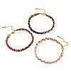3Pcs 3 Colors 4MM Braided Nylon Cord Bracelets FIND-TA0009-40A-2