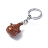 Natural Red Jasper Keychains KEYC-P011-04P-03-2