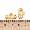 Oval 304 Stainless Steel Pendant Cabochon Settings STAS-D390-21G-3