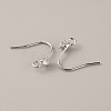 Brass Micro Pave Clear Cubic Zirconia Earring Hooks KK-WH0047-96P-1