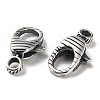 925 Thailand Sterling Silver Lobster Claw Clasps STER-D003-35AS-2