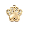 304 Stainless Steel Crystal Rhinestone Charms STAS-R155-067G-1