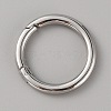316 Stainless Steel Spring Gate Rings X-STAS-WH0033-35B-1