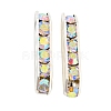 Brass Rhinestone Multi-Strand Links LS-RB-F035-08S-2