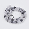 Natural Black Rutilated Quartz Beads Strands LS-G-G448-8mm-13-2