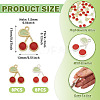 16Pcs 2 Colors Alloy Enamel Pendants ENAM-TA0003-85-4