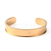 Ion Plating(IP) Stainless Steel Grooved Bangles DIY-WH0304-370G-1