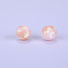 Printed Round Silicone Focal Beads SI-JX0056A-202-1