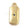 Brass Micro Pave Cubic Zirconia Charms ZIRC-I054-12G-05-1