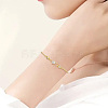 24Pcs 8 Styles Brass Pave Cubic Zirconia Connector Charms KK-BBC0028-50-5