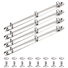 Iron Notebook 3-Ring Loose Leaf Book Binder Hinged Clamp LS-FIND-WH20007-15D-P-1