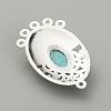 Synthetic Turquoise Chandelier Component Links FIND-TAC0011-49B-AS-2