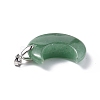 Natural Green Aventurine Pendants G-Z022-04D-3
