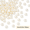 100Pcs ABS Plastic Imitation Pearl Beads OACR-YW0002-46D-1