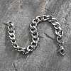 Non-Tarnish 304 Stainless Steel Curb Chain Bracelet for Men Women BJEW-G669-23P-2