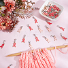 60Pcs 2 Colors Awareness Ribbon Shape Alloy Enamel Pendant Decoration HJEW-HY00036-4