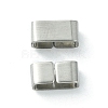 Non-Tarnish Drawing 201 Stainless Steel Slide Charms/Slider Beads STAS-C016-11P-1-2