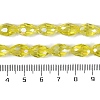 Transparent Electroplate Glass Beads Strands EGLA-N013-T6mm-B26-4