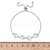 Brass Box Chain Slider Bracelets BJEW-S169-01P-5