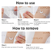 10Pcs Transfer Sticker Proof Removable Temporary Tattoos Stickers DIY-SP0003-65B-04-4