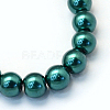 Baking Paint Pearlized Glass Pearl Round Bead Strands HY-Q003-6mm-79-2