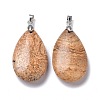 Natural Picture Jasper Pendants G-D084-01P-B13-2