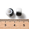 Spray Painted ABS Plastic European Beads KY-G033-02A-01-3