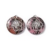 Natural Rhodonite Pendants G-P484-01P-06-3