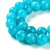 Dyed Natural Malaysia Jade Beads Strands G-G021-02C-02-2