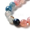 Dyed Natural Multi-Color Agate Beads Strands X-G-R177-10mm-07-5
