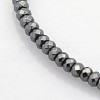 Electroplate Non-magnetic Synthetic Hematite Beads Strands G-J208G-10-1