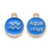 Alloy Enamel Pendants ENAM-S124-01B-02J-1