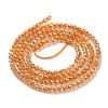 Electroplate Transparent Glass Beads Strands LS-GLAA-H021-01A-FR06-5