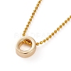 Golden Plated Brass Initial Pendant Necklaces NJEW-JN03299-02-1