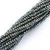 Electroplate Glass Beads Strands X-EGLA-F149-FR-02-2
