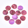 Spray Paint Natural Akoya Shell Pendants LS-SHEL-S274-75C-05-1