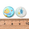 Ocean Theme Printed Natural Freshwater Shell Beads SH-CBA2978-25-3