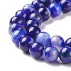 Natural Striped Agate/Banded Agate Beads Strands G-G582-10mm-64-4