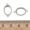 925 Sterling Silver Connector Cabochon Settings STER-NH0019-01P-01-3