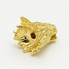 Dragon Head Alloy Beads PALLOY-O059-02-2