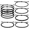 5Pcs 5 Style Nylon Thread Woven Braided Bracelets Set BJEW-SW00050-1